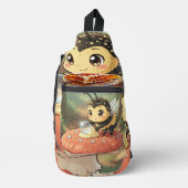 Goldene Hummel im Blütentanz Sling Bag (Voorkant)