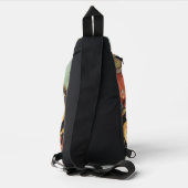 Goldene Hummel im Blütentanz Sling Bag (Achterkant)