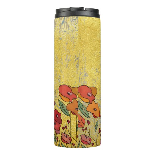 Goldene  kaffeetasse thermosbeker (Achterkant)