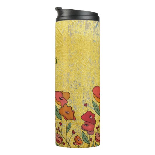 Goldene  kaffeetasse thermosbeker (Geroteerd rechts)