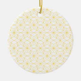 Goldene Sterne Keramisch Ornament