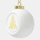 Goldene Sterne Weihnachtsbaum Keramische Bal Ornament (Rechts)