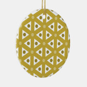 Goldene Weihnacht Keramisch Ornament (Rechts)