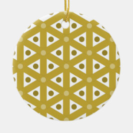 Goldene Weihnacht Keramisch Ornament