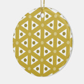 Goldene Weihnacht Keramisch Ornament (Links)