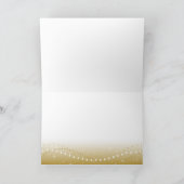 Goldene Weihnachten Feestdagen Kaart (Binnen)