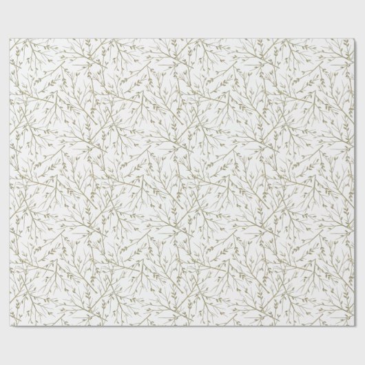 Goldene Zweige Cadeaupapier (Vlak)