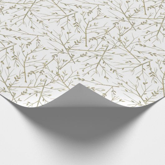 Goldene Zweige Cadeaupapier (Hoek)