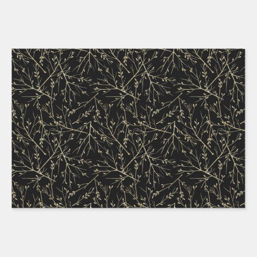 Goldene Zweige Inpakpapier Vel (Voorkant 3)