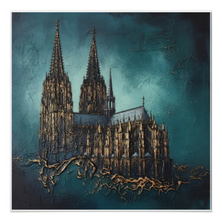 Goldenes Echo des Doms Perfect Poster