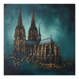 Goldenes Echo des Doms Perfect Poster