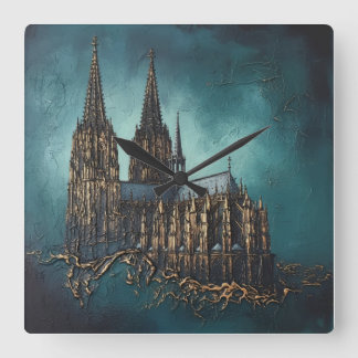 Goldenes Echo des Doms Vierkante Klok