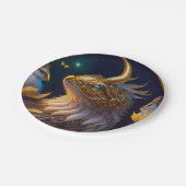 Goldenes fantastastisches Fabeltier Papieren Bordje (Gekanteld)