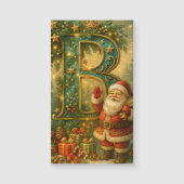  Goldenes Initial B mit Weihnachtsmann und Krone (Voorkant)