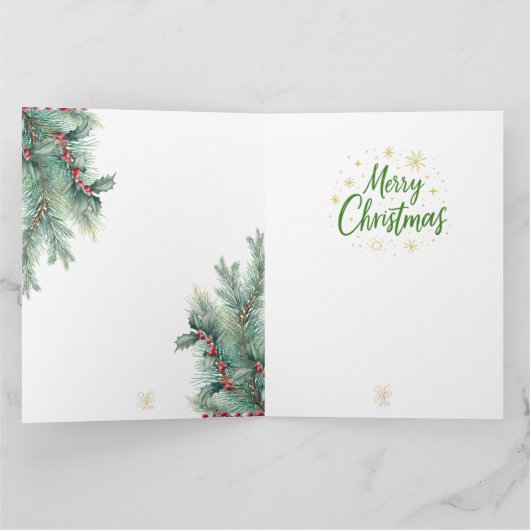 Goldenes Initial E mit Weihnachtsmann und Krone Kaart (Binnen)