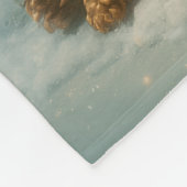  Goldenes Initial  G mit Weihnachtsmann und Krone Fleece Deken (Hoek)