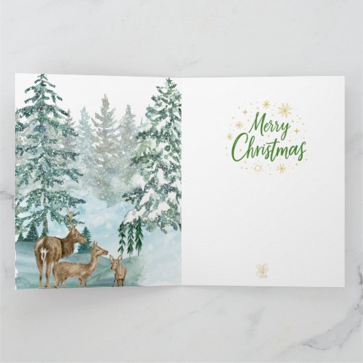  Goldenes Initial H  mit Weihnachtsmann und Krone  Kaart (Binnen)