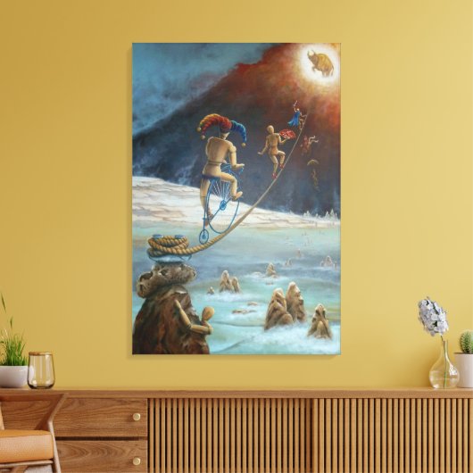 Goldenes Kalb Canvas Afdruk (Insitu (Woonkamer))