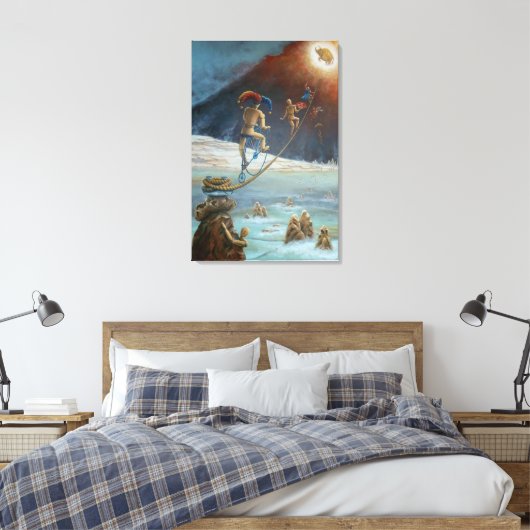 Goldenes Kalb Canvas Afdruk (Insitu (Slaapkamer))