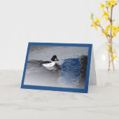 Goldeneye Duck Kaart (Gele Bloem)