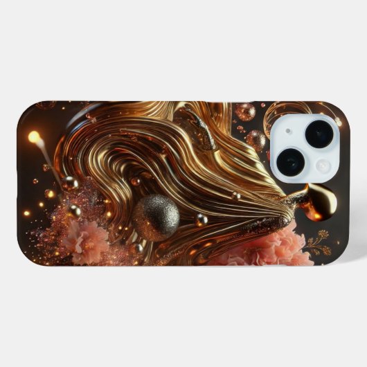 GoldenFlow Case-Mate iPhone Case (Achterkant (horizontaal))