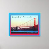 Goldengate Bridge San Francisco CA. Canvas Afdruk (Voorkant)