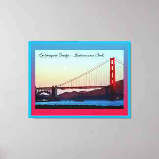 Goldengate Bridge San Francisco CA. Canvas Afdruk
