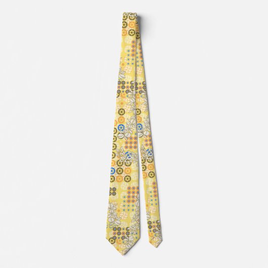 Goldengate Park Floral tweezijdig Stropdas (Voorkant)