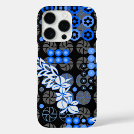 Goldengate Park Psychedelic Floral Black iPhone 16 Pro Hoesje