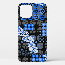 Goldengate Park Psychedelic Floral Black iPhone 16 Pro Hoesje