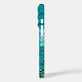 Goldengate Park  Psychedelic Floral Blauwgroen Case-Mate iPhone Case (Achterkant / Links)