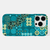 Goldengate Park  Psychedelic Floral Blauwgroen Case-Mate iPhone Case (Achterkant (horizontaal))