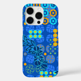 Goldengate Park  Psychedelic Floral Royal iPhone 16 Pro Hoesje