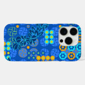 Goldengate Park  Psychedelic Floral Royal Case-Mate iPhone Case (Achterkant (horizontaal))