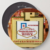 GoldenGreeke's binnenstad Stumble III Round Button (Voorkant /achterkant)