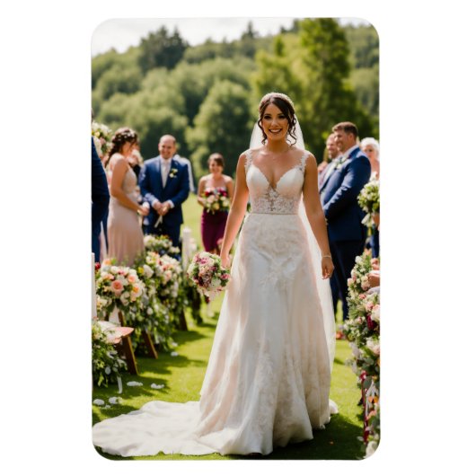 #GoldenHourWeddingFlexiblePhotoMagnet Magneet (Verticaal)