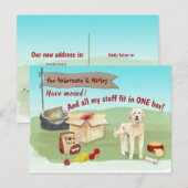 Goldenle Dog Toys Beweeg Ons nieuwe thuis  Briefkaart (Voorkant / Achterkant)