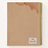 Goldenpea bloem gepersonaliseerde compositie notitieboek (Achterkant)