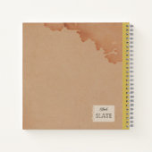 Goldenpea bloem gepersonaliseerde compositie notitieboek (Achterkant)