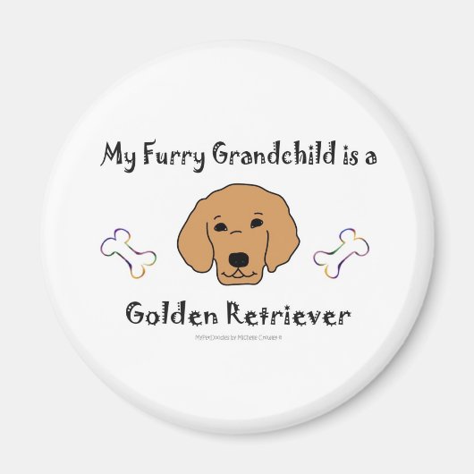 GoldenRetriever Magneet (Voorkant)