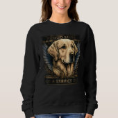 Goldenretriever proud service dog mum trui (Voorkant)