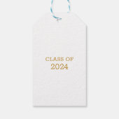 Goldenrod Chic Uw reis begint nu Afstuderen Cadeaulabel (Achterkant)