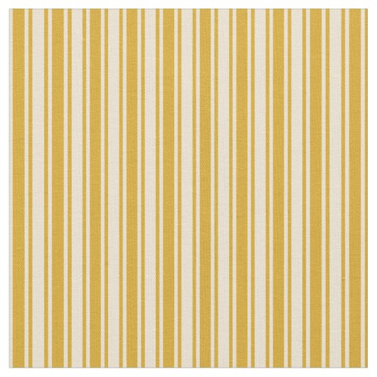 Goldenrod en Beige Pattern Stof (Close Up)