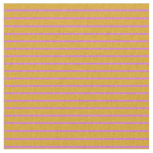 Goldenrod en Orchid Lined Pattern Stof (Close Up)