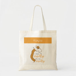 Goldenrod Geel, ik voel me Knitty, zo knitty Tote Bag