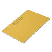Goldenrod kleur Plain Elegant Professioneel Modern Notitieblok (Schuin)