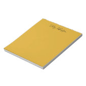 Goldenrod kleur Plain Elegant Professioneel Modern Notitieblok (Linkerzijde)