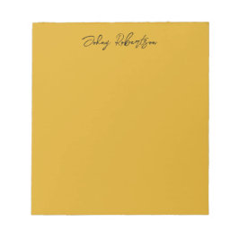Goldenrod kleur Plain Elegant Professioneel Modern Notitieblok