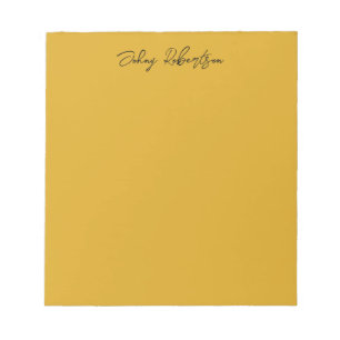 Goldenrod kleur Plain Elegant Professioneel Modern Notitieblok