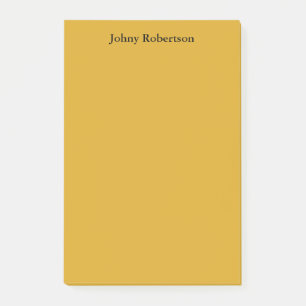 Goldenrod kleur Plain Elegant Professioneel Modern Post-it® Notes